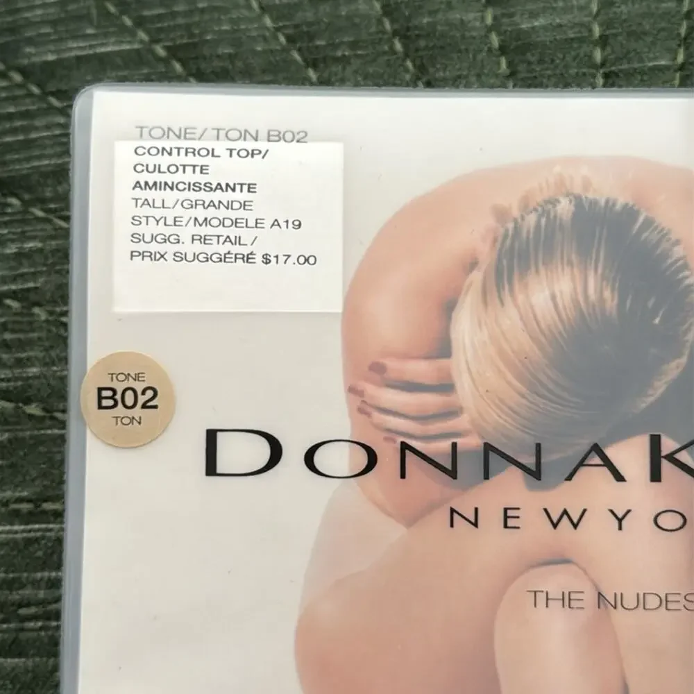 NIP Vintage Donna Karan B02 Control Top Panty Hose